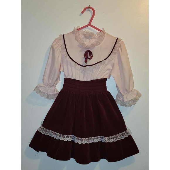 Elms Hill Other - Vintage 80's Elm Hill Prairie Dress - Lace Trim Girls Size 5